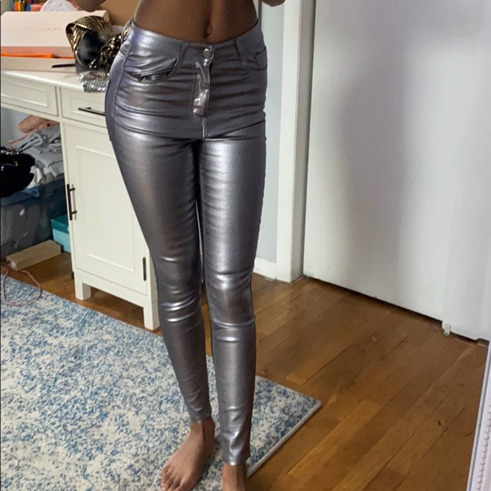 CALZEDONIA SILVER TIGHT JEANS
